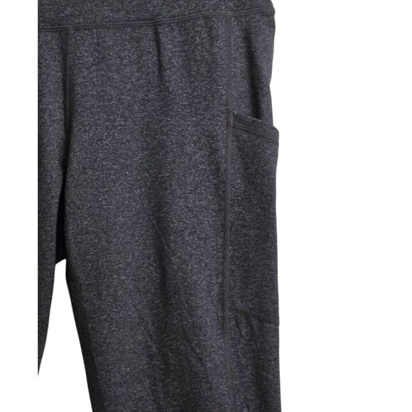 Fabletics High Waisted Side Pockets 7/8 Leggings In Charcoal Sz L - Picture 4 of 8